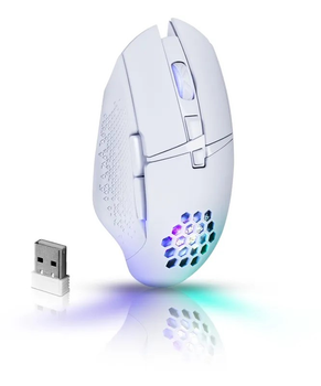 Мышь беспроводная Defender Glory GM-514, White, USB 2.4GHz, (радужная подсветка) (52513)