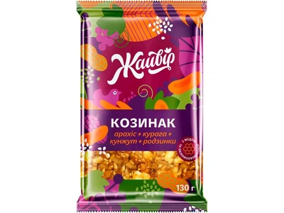 Козинак ЖАЙВІР «Асорті фруктово-горіховий», ф. 130г