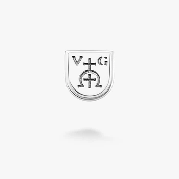 Серебряная Брошь значок Любич