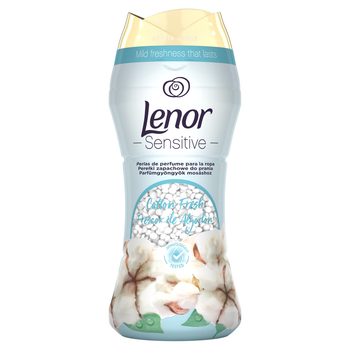 Сухий кондиціонер ополіскувач для білизни в гранулах Lenor Cotton Fresh (Освіжаюча бавовна) 210г