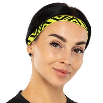 Спортивная повязка на голову эластичная SP-Sport 007 Yellow-Black