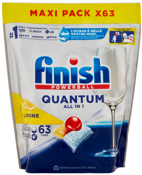 Tabletki do zmywarki Finish Quantum Allin1 Lemon 63 szt (8002910029548)