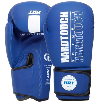 Рукавички боксерські PU на липучці HARD TOUCH BO-4436 (р-р 14oz, колір синій)