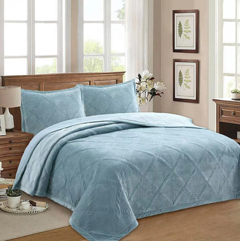 Покрывало Soho Blue Евро 200х230 см Velur (A120128)