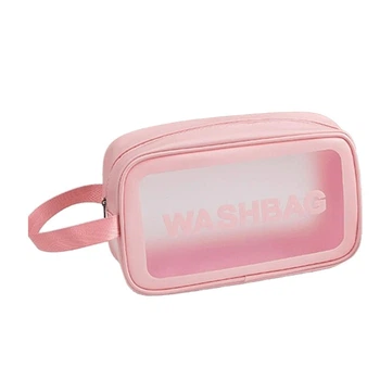 Водонепроникна рожева косметичка Washbag, органайзер для косметики 22*12*8 см