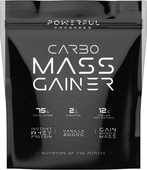 Гейнер для набору маси Powerful Progress Carbo Mass Gainer 2 кг Ваніль (4820241840731)