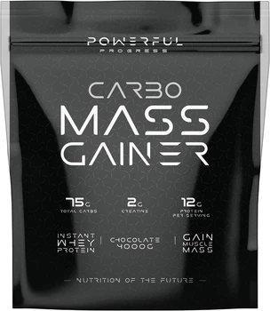 Гейнер для набора массы Powerful Progress Carbo Mass Gainer 4 кг Шоколад (4820241840878)