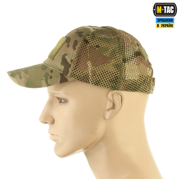 Бейсболка M-Tac тактическая с сеткой Азов NYCO Multicam S/M