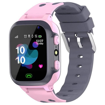 Детские умные смарт часы c GPS Smart baby watch QS16 с камерой прослушкой сим картой Розовый