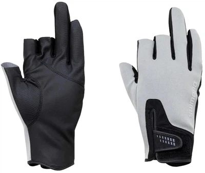 Перчатки Shimano Pearl Fit 3 Gloves для рыбалки в холодную погоду, хлоропрен титанові, влагозащита M Gray/Pink