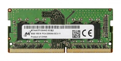 Оперативная память 8 ГБ, DDR4, для ноутбуков, Micron (3200 МГц, 1.2 В, CL22, MTA4ATF1G64HZ-3G2E2) Б/У