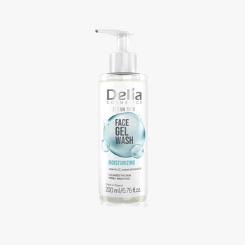 Гель для вмивання з вітаміном С зволожуючий Delia Cosmetics Clean Skin 200 мл