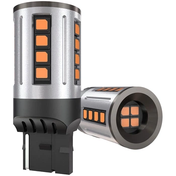 Светодиодные лампы LED Hison S2 WY21W (7440) Canbus 2500Lm 21w 12v Amber (2 шт)