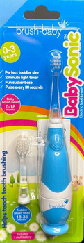 Brush-Baby BabySonic звуковая зубная щетка 0-3 года голубая