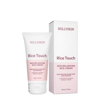 Крем для лица восстанавливающий HOLLYSKIN Rice Touch с экстрактом центеллы и рисом 50 мл
