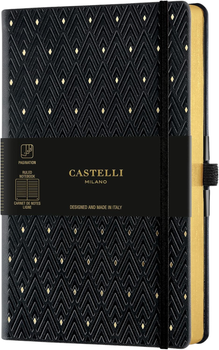 Блокнот Castelli Eden Medium Gold diamonds в лінійку A5 240 сторінок (8051166573459)