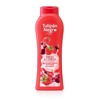 Гель для душа Tulipan Negro клубника и вишня (650 мл)