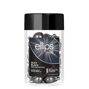 Витамины для волос Ellips Hair Vitamin Шелковая ночь с про-кератиновым комплексом, 50*1 мл
