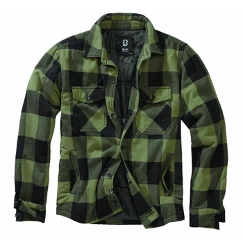 Куртка Brandit клетчатая Lumberjacket L black/oliv ( 9478.184.L)