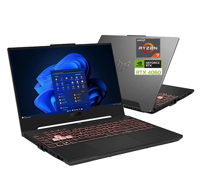 Ноутбук (2024) ГЕЙМЕРСКИЙ ASUS TUF Gaming A15 R7-7735HS / DDR5 64 GB / SSD 1TB+1TB / RTX4060 8GB / 15,6" 144Hz