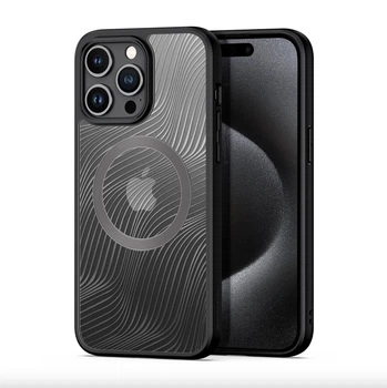 Чохол для iPhone 15 Pro Dux Ducis Aimo Mag Back Cover з Magsafe Матовый Black