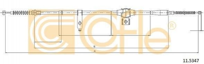 Трос ручника COFLE 115347 5025649, 6M342A604CB, UR6144410