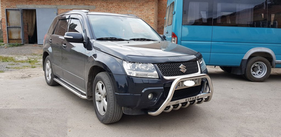 Бокові пороги Premium (2 шт, нерж) 60 мм для Suzuki Grand Vitara 2005-2017 рр