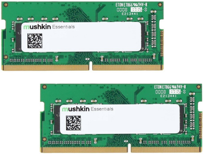 Оперативна пам'ять Mushkin SO-DIMM DDR4-3200 16384MB PC4-25600 (Kit of 2x8192) Essentials (MES4S320NF8GX2)