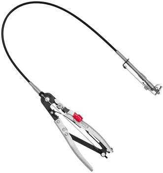 Szczypce do opasek zaciskowych YATO 210 mm z elastycznym przedłużaczem 513 mm (YT-0653)