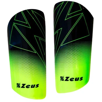 Щитки футбольные Zeus Parastinchi Eko Детские 34-39 (рост 150 см) Черно-салатовые (8051565162049)
