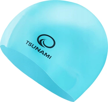 Шапочка для плавания TSUNAMI Kids детская Sky Blue (P-5905973401807)