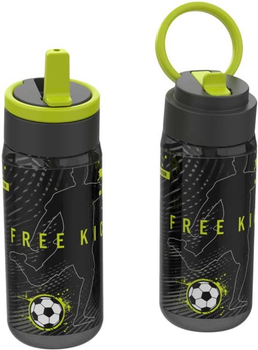 Bidon na wodę Lunch Buddies Football czarny 600 ml (5420065983554)