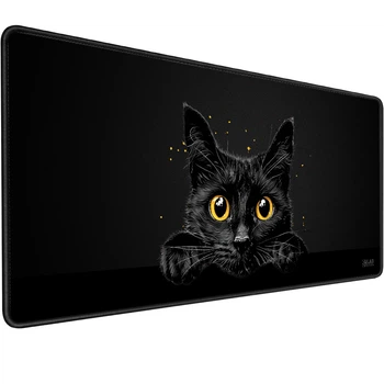 Ігрова поверхня (Килимок для мишки) SHLab Black Cat with Yellow Eyes SHM-1024 (70x30 см) (37974)