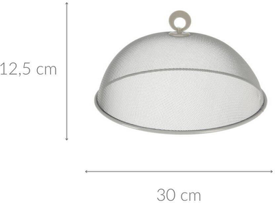 Pokrywa Excellent Houseware metalowa szara 30 x 12.5 cm (5902973440430)