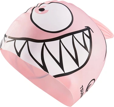 Шапочка для плавания TSUNAMI Shark детская Pink (P-5905973401821)