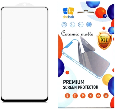 Защитное стекло Drobak Matte Ceramics для Xiaomi 14T Pro Black (383815)