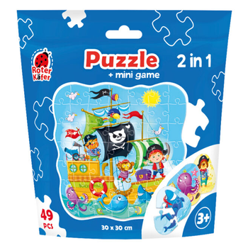 Пазл у дой-пак упаковці 2 в 1 «Пірати» Vladi Toys (5903858960760)