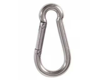 Карабін тактичний Mil-Tec нержавіюча сталь 8см Stainless Steel Carabiner (15924080)