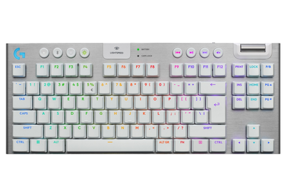 Клавiатура бездротова Logitech G915 X Lightspeed TKL Wireless Tactile Білий (530347)