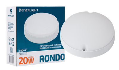 Светильник светодиодный ENERLIGHT RONDO 20Вт 5000К IP65