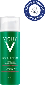 Матувальний засіб комплексної дії Vichy Normaderm для корекції проблемної шкіри обличчя 50 мл (3337875414111)