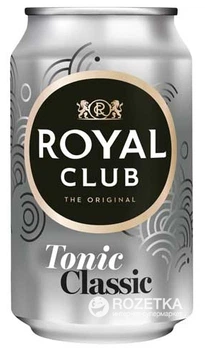 Упаковка безалкогольного газованого напою Royal Club Тонік з/б 0.33 л х 24 банки (8715600233599)