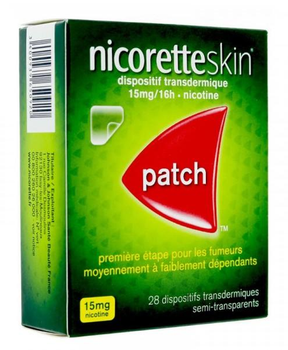 Нікотиновий пластир Nicorette 15 мг 28 шт