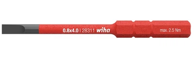 Біта 6.5 мм шліц SoftFinish electric slimBit Wiha 34582