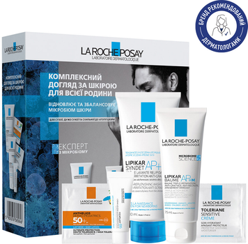 Набор La Roche-Posay Lipikar Комплексный уход за кожей для всей семьи (5905076034643/5905076365846/5905076672715) 