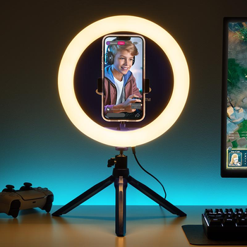 Lampka ‎Paladone Playstation streaming light with phone holder (5056577733167)