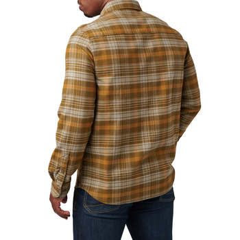 Рубашка тактическая 5.11 Tactical® Lester Flannel Plaid Long Sleeve Shirt XL Field Green Plaid