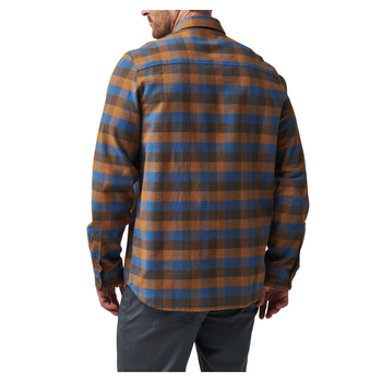 Рубашка тактическая 5.11 Tactical® Lester Flannel Plaid Long Sleeve Shirt M Cobalt Blue Plaid