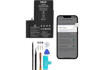 Смарт-акумулятор DEJI (4323 mAh) для iPhone 14 Pro Max з набором інструментів - відображає поточну і максимальну ємність High Copy