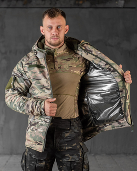 Тактическая зимняя куртка SoftShell Omni-Heat до -20 3XL мультикам (89432)